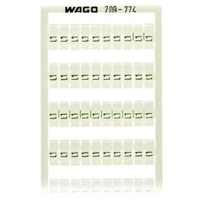 WSB marking card; as card; MARKED; L1 (100x); not stretchable; Vertical marking; snap-on type; white