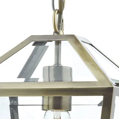 Lampa suspendata Churchill 1 Light Pendant Antique Brass
