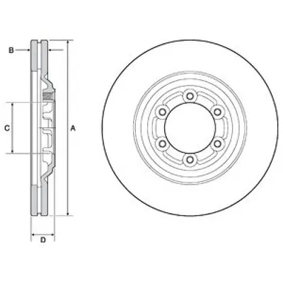 Disc frana DELPHI BG4697C