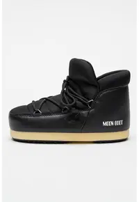 Ghete de iarna cu insertii din material textil - fara inchdiere Evx Pumps - Negru
