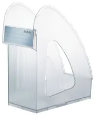 Suport vertical dublu pentru birou Han - Galaxy, transparent