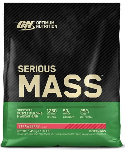Serious Mass, căpșună, 5443 g, Optimum Nutrition