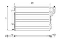 Condensator climatizare (cu uscator) potrivit HYUNDAI IX20; KIA VENGA 1.4-1.6LPG 02.10-07.19