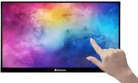 Monitor Verbatim - PMT-14, 14'', FHD, IPS, Touch, negru