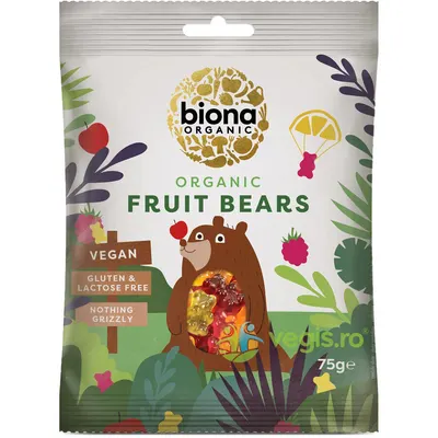Jeleuri Ursuleti Fructati fara Gluten Ecologice/Bio 75g