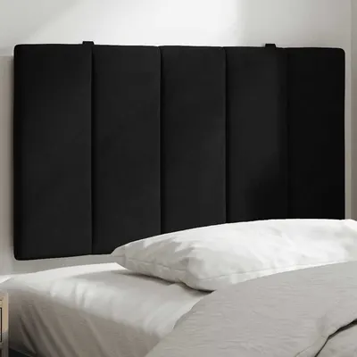 vidaXL Pernă tăblie de pat, Hanko, negru, 90 cm, catifea