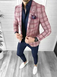 Tinuta barbati smart casual Pantaloni + Camasa + Sacou 10530