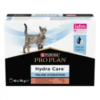 PURINA Pro Plan Hydra Care, Somon, plic hrană umedă pisici, sistem urinar, (topping), 75g x 10buc