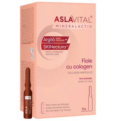 Fiole cu colagen MineralActiv, 10 x 2ml, Aslavital