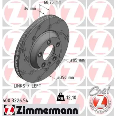 Disc frana ZIMMERMANN 600.3226.54