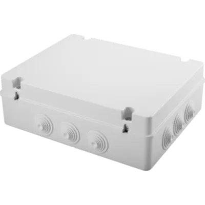 Doza aparenta - IP55 - dimensiuni interioare 380X300X120 - WALLS cu presetupe - GREY RAL 7035
