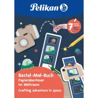 Carte pentru activitati creative cu decupaje A4, motiv Spatiu, 32 file, Pelikan
