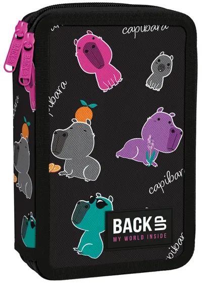 Penar cu rechizites BackUp DW - Jelly, 2 fermoare