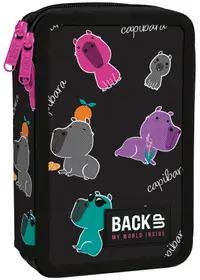 Penar cu rechizites BackUp DW - Jelly, 2 fermoare