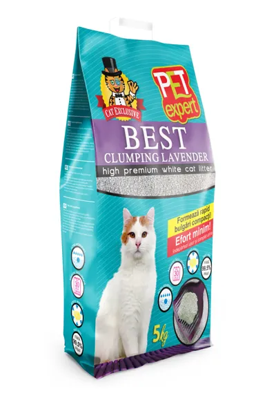Pet Expert Nisip Best Clumping Lavanda 5 Kg
