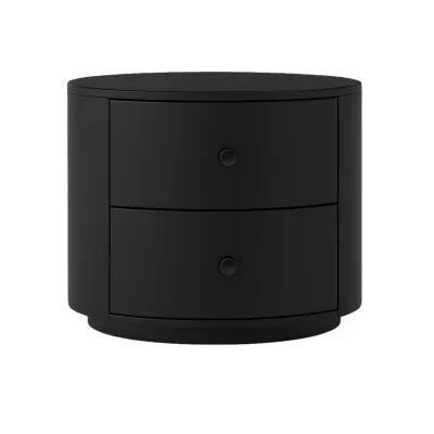 Noptieră inteligentă cu &icirc;ncărcare wireless 15W, iluminare LED 3 culori și 2 sertare de depozitare