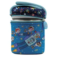 Termos alimente solide - Stainless Steel - Neoprene Cover - Space Robot, 1000 ml