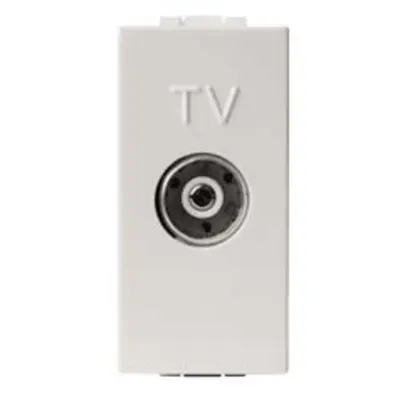 Tv Outletnfemale White Terminated 75 Ohm