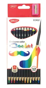 Creioane color 12 culori/set, Cochet Daco