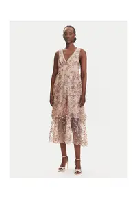 Rochie de cocktail Dama - bej - 100% poliester -