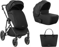 Carucior combinat pentru copii 2 în 1 KikkaBoo - Thea, Black