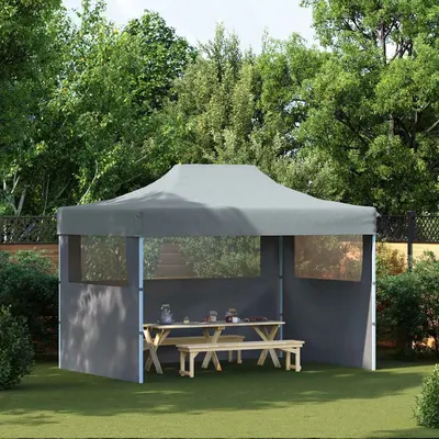 vidaXL Cort de petrecere pliabil cu 3 pereți, antracit, 3 x 4 m, oțel