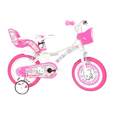 Bicicletă pentru copii HELLO KITTY de 14" cu accesorii
