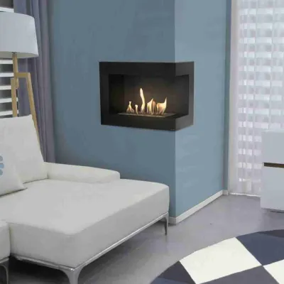 DELTA negru colt dreapta - 60 x 48 x 28 cm