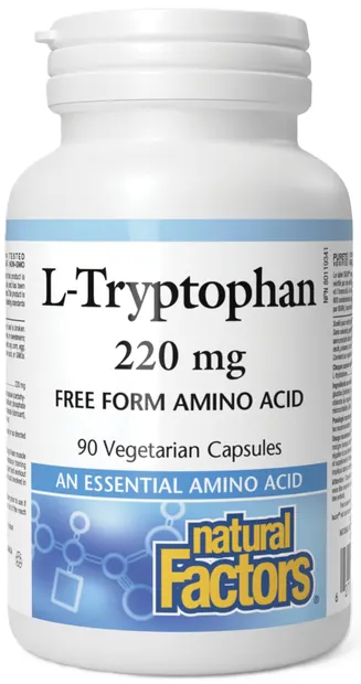 L-Tryptophan, 220 mg, 90 capsule, Natural Factors