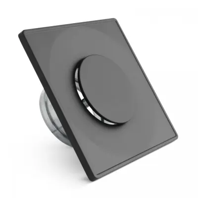Anemostat patrat negru - fi100 - Modern