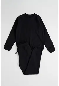Set de bluza de trening si pantaloni - Negru
