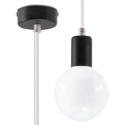Lampa suspendata EDISON alb