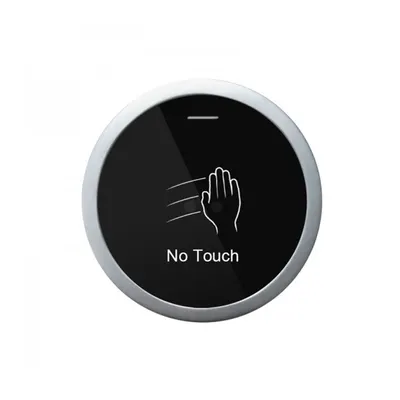 Buton cerere iesire cu LED de stare bicolor SBUTTON 100, NO/COM/NC, infrarosu, fara contact, aparent