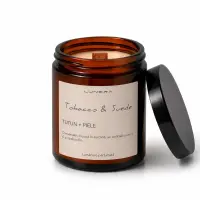 Lumânare parfumată din ceară de soia Tobacco & Suede - Tutun și Piele - Default Title