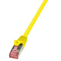 Cablu S/FTP LOGILINK Cat6, LSZH, cupru, 1 m, galben, AWG27, dublu ecranat CQ2037S