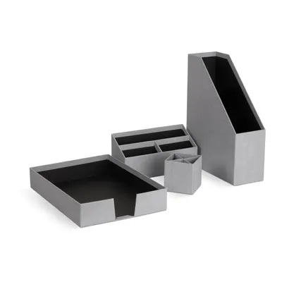 Organizatoare 4 buc. din carton Hugo Canvas Paper Laminate – Bigso