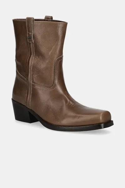 Weekend Max Mara cizme de piele Ranch