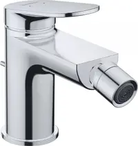 Baterie bideu Duravit Wave WA2400001010, marime S, cartus ceramic, 137 mm, set evacuare cu tija, ventil, Crom