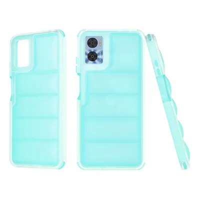 Husa pentru Motorola Moto E22i / E22, Techsuit, Wave Shield, Turcoaz