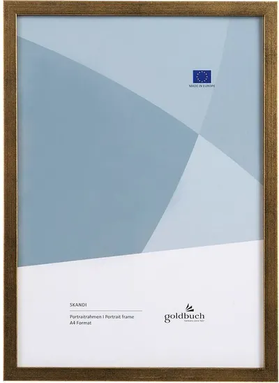 Ramă foto din lemn Goldbuch Skandi - Aurii, 21 x 30 cm
