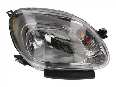 Far dreapta (H4, electric, cu motoras, fundal cromat) FIAT PANDA