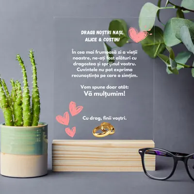 Placheta personalizata pentru NASI