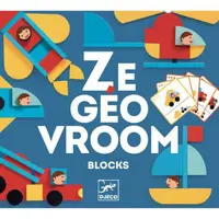 Ze GeoVroom Djeco, joc de construit cu piese geometrice