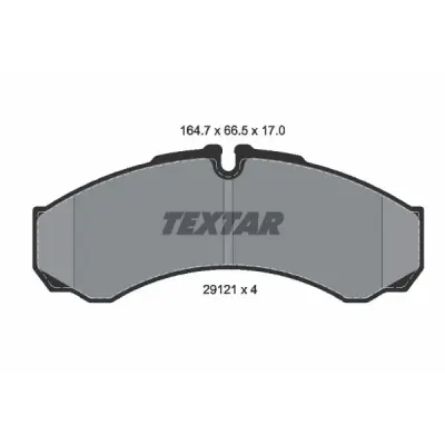 Set placute frana, frana disc TEXTAR 2912111