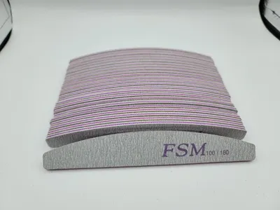 Set 25 Bucati Pila Unghii Semiluna FSM 100/180 - PFSM100/180-10B