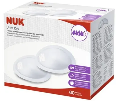 Tampoane de alăptare NUK - Ultra dry, 60 buc