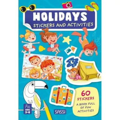 Carte de activitati cu abtibilduri - in vacanta