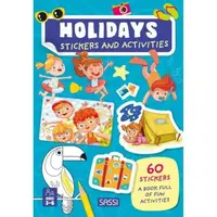 Carte de activitati cu abtibilduri - in vacanta