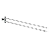 Suport prosop Grohe Essentials Cube, 2 brate, 45 cm, fixare ascunsa, Crom