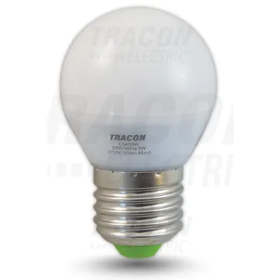 Sursa de lumina LED LG455W 230 VAC, 5 W, 2700 K, E27, 350 lm, 250°, G45, EEI=A+